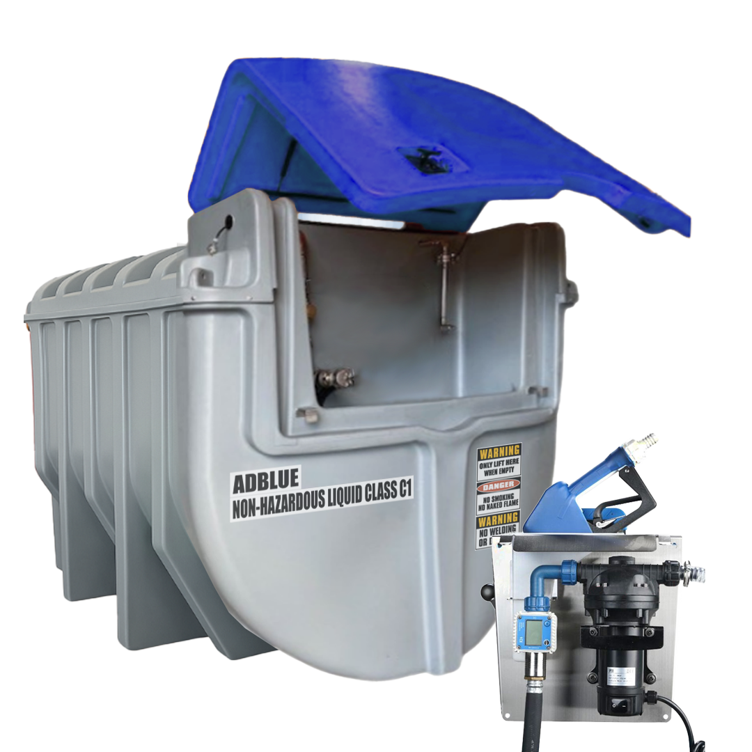 SureFill 10,000L Bunded Polyethylene AdBlue Tank with 240V Pump Kit