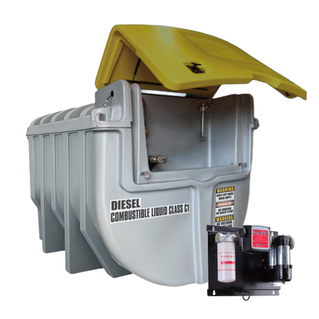 SureFill 10,000L Bunded Polyethylene Diesel Tank PLUS 12V Pumpkit