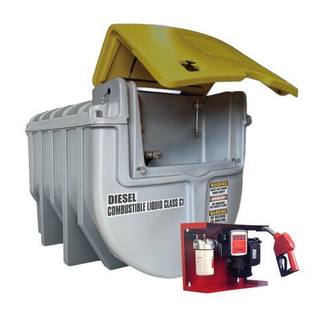 SureFill 10,000L Bunded Polyethylene Diesel Tank PLUS 240V Pumpkit