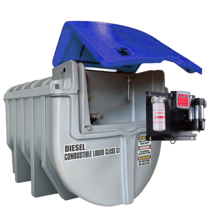 SureFill 10,000L Bunded Polyethylene Diesel Tank with 12V Pump Kit
