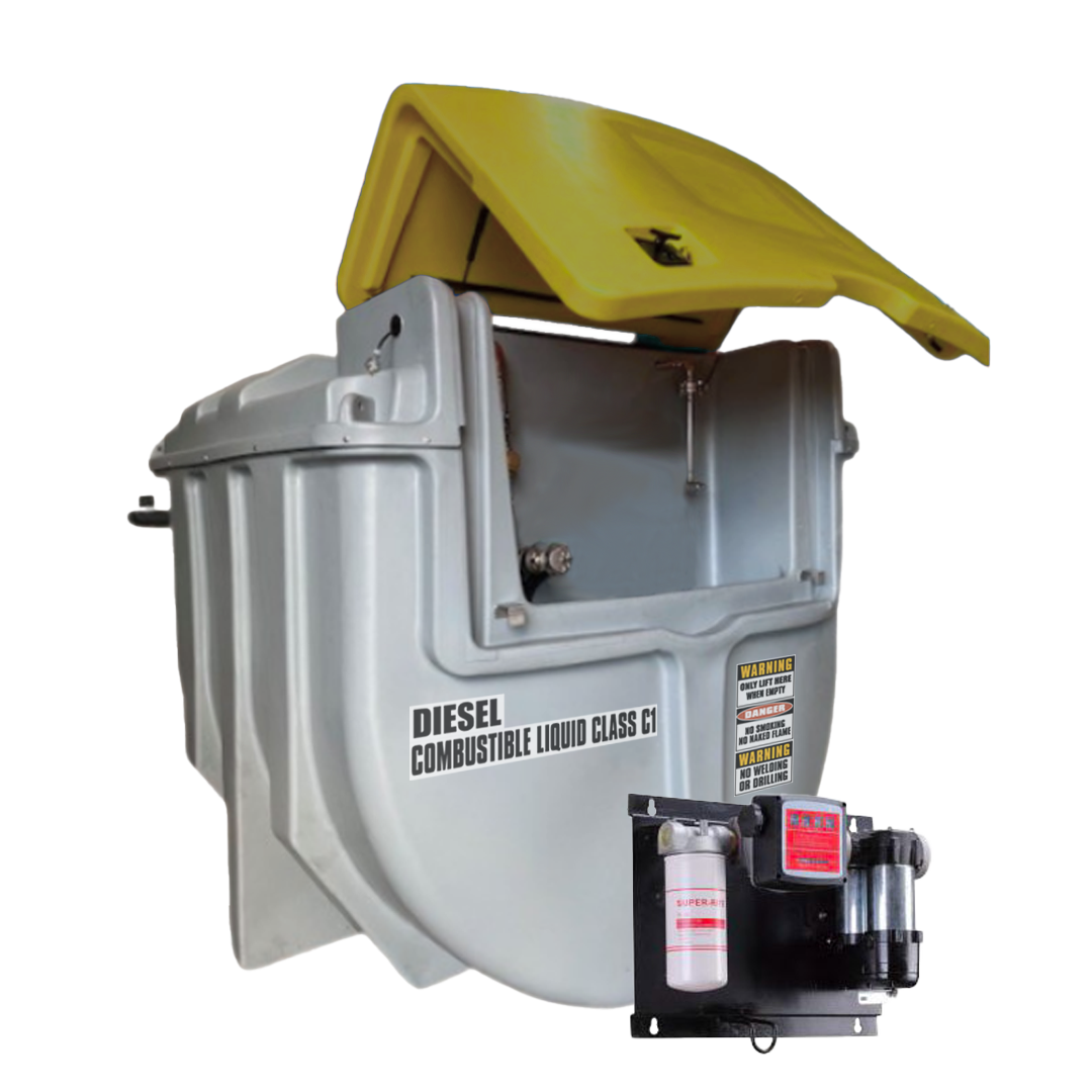 SureFill 5,000L Bunded Polyethylene Diesel Tank PLUS 12V Pumpkit