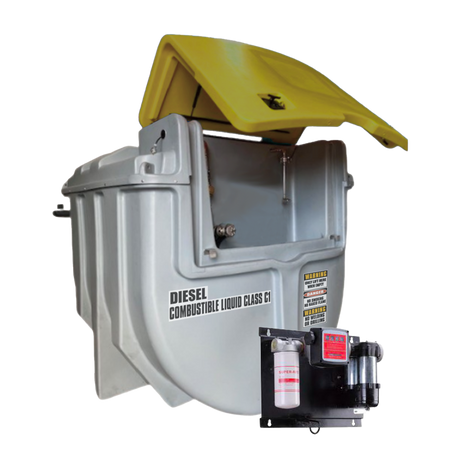 SureFill 5,000L Bunded Polyethylene Diesel Tank PLUS 12V Pumpkit