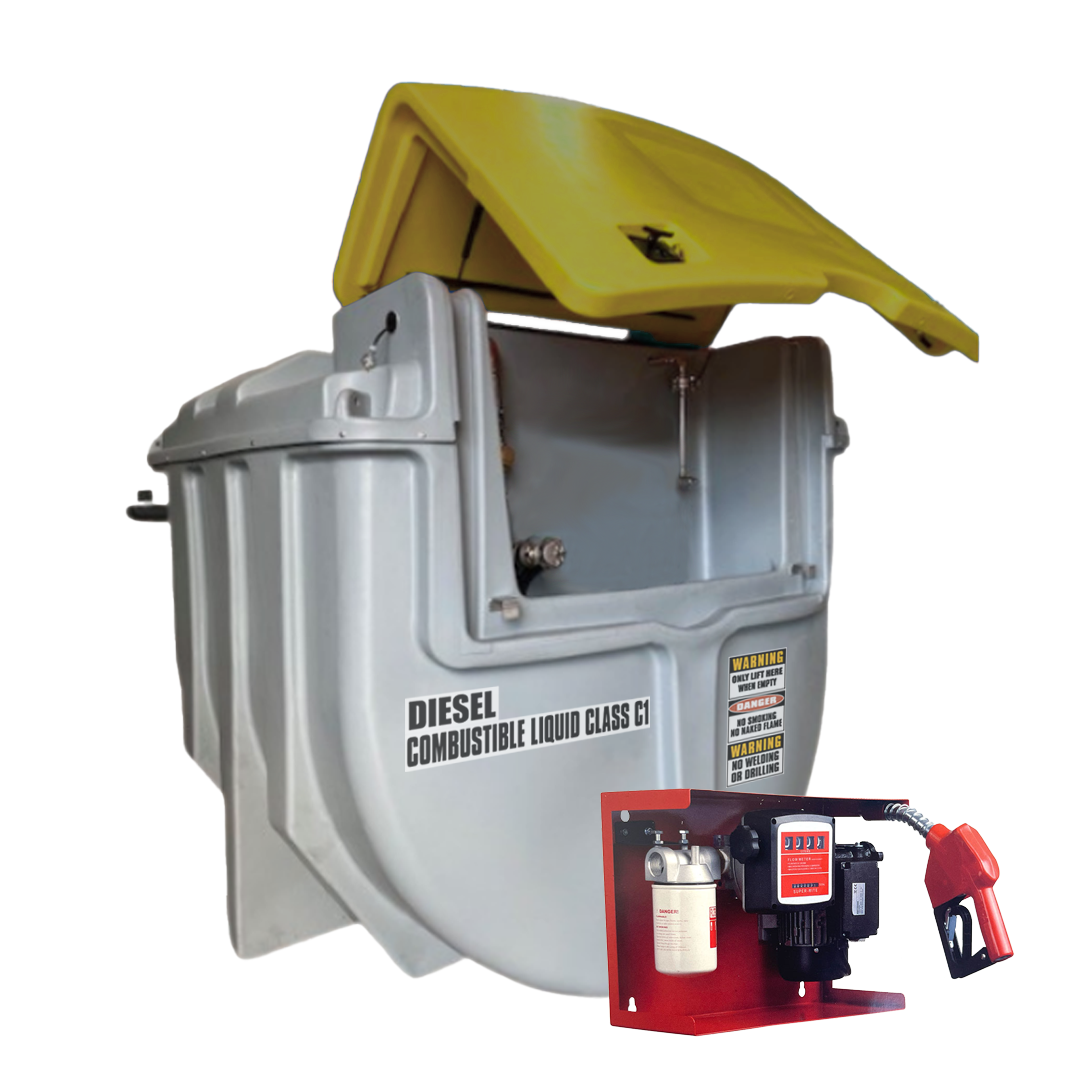 SureFill 5,000L Bunded Polyethylene Diesel Tank PLU 240V Pumpkit
