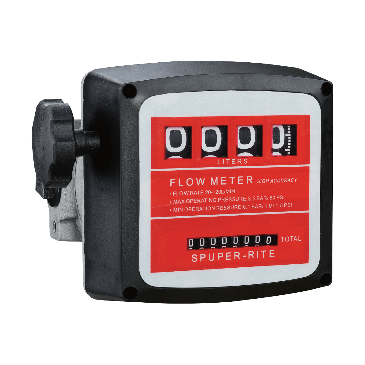 SureFill 4 Digit Mechanical Aluminium Diesel Flow Meter