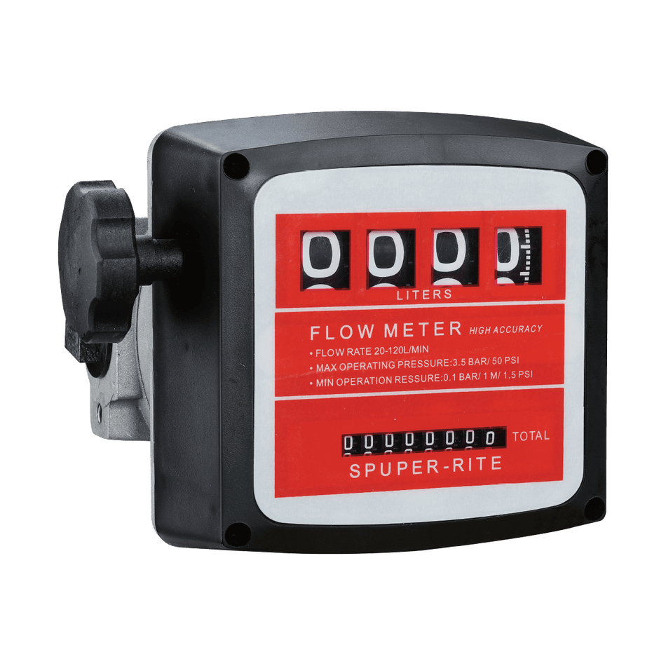 SureFill 4 Digit Mechanical Aluminium Diesel Flow Meter