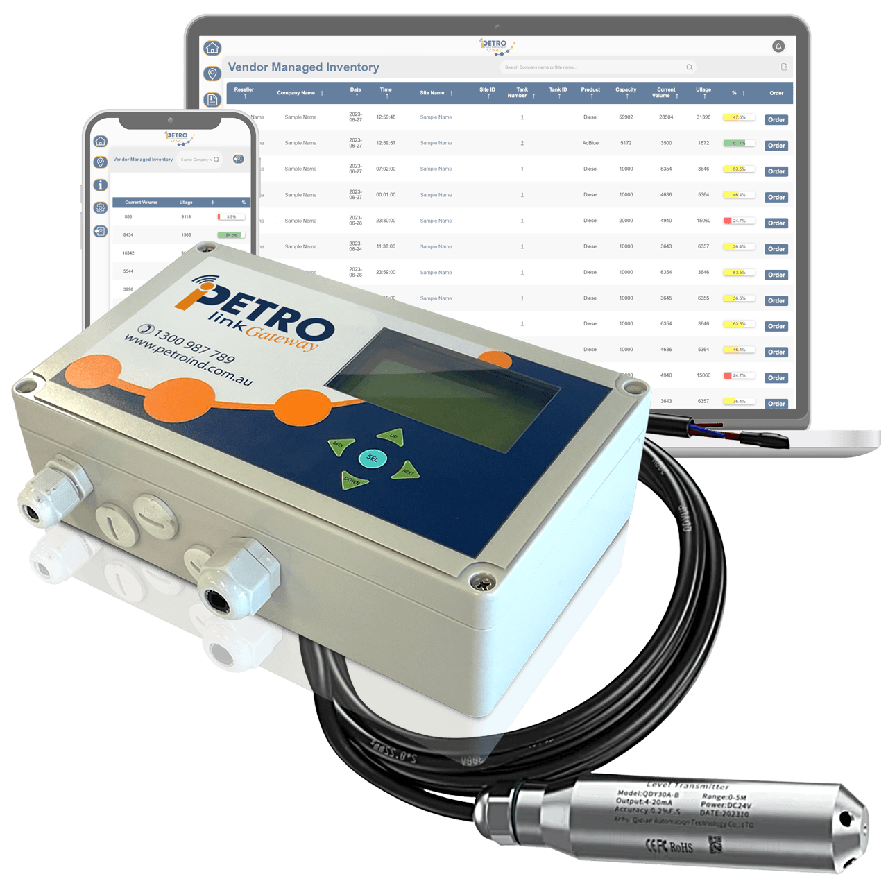 iPETRO Link Gateway Automatic Tank Gauge (ATG) c/w one Probe